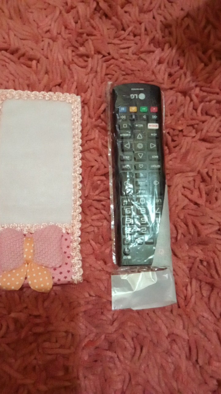 Flash Sale Cod Sarung Pelindung Remote Control Tv Dengan Bahan Anti-debu Hiasan Renda Dan Pita