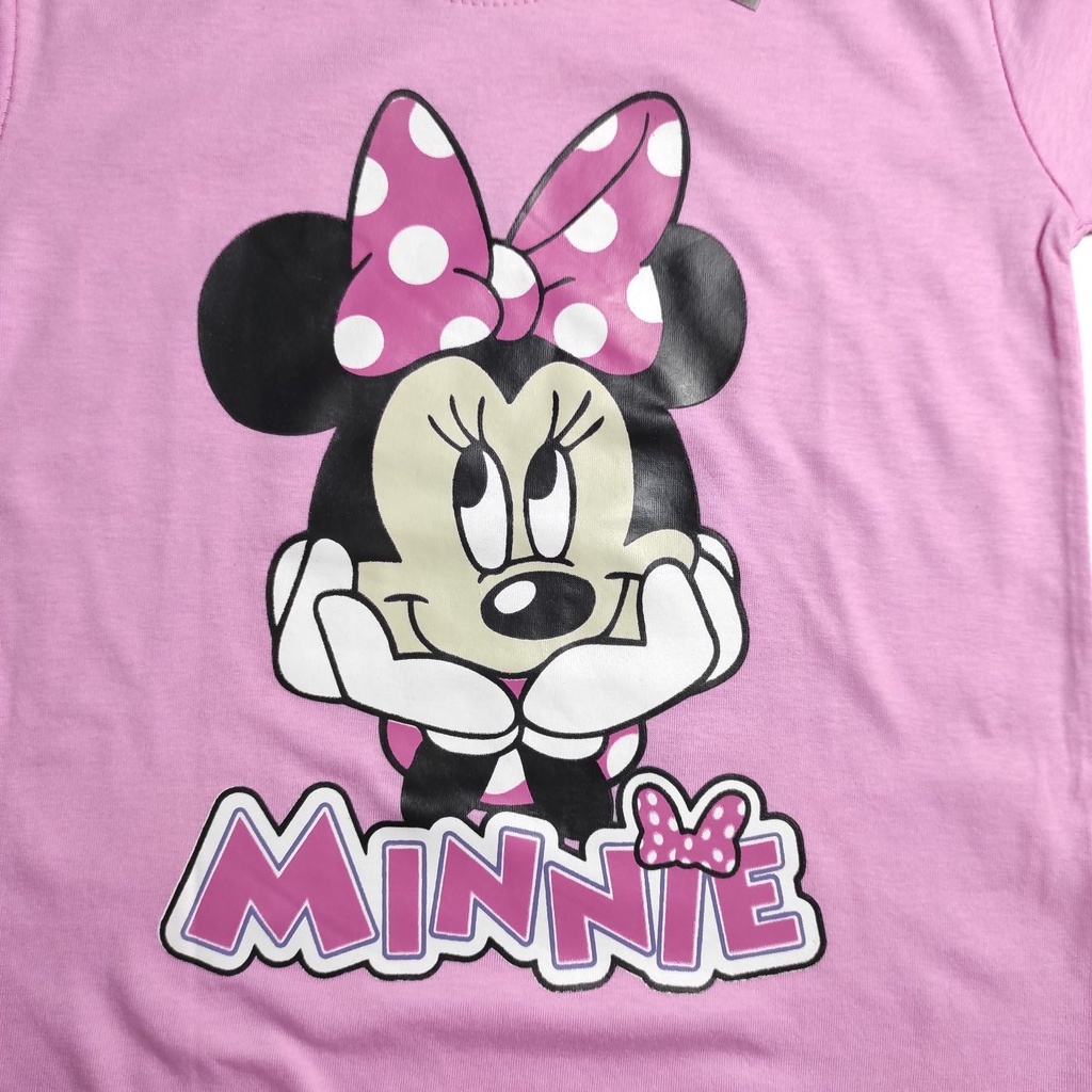 KAOS ANAK PEREMPUAN MINNIE PINK 1-8 TAHUN