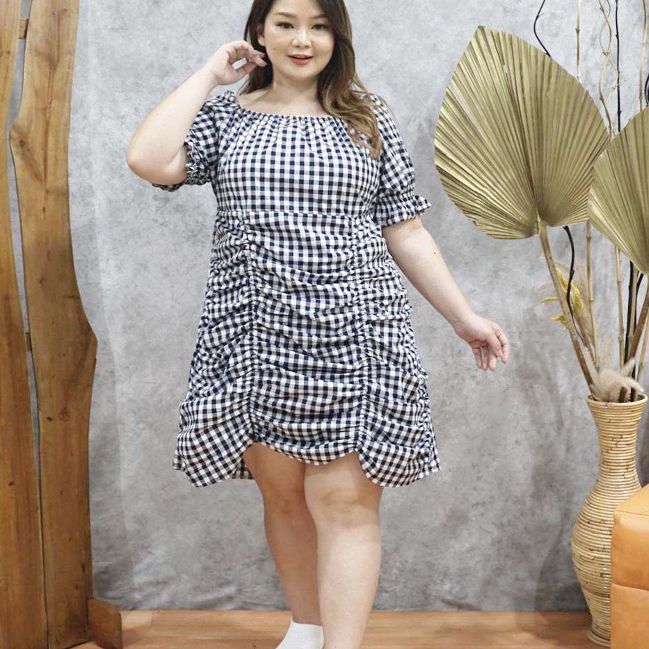 Modern.. Esmelle Dress Jumbo Wanita / Dress fashion Korea Terbaru / Dress Big SIze XXXL / Dress Pest