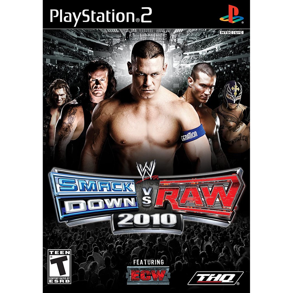 Kaset PS2 SMACK DOWN VS RAW 2010