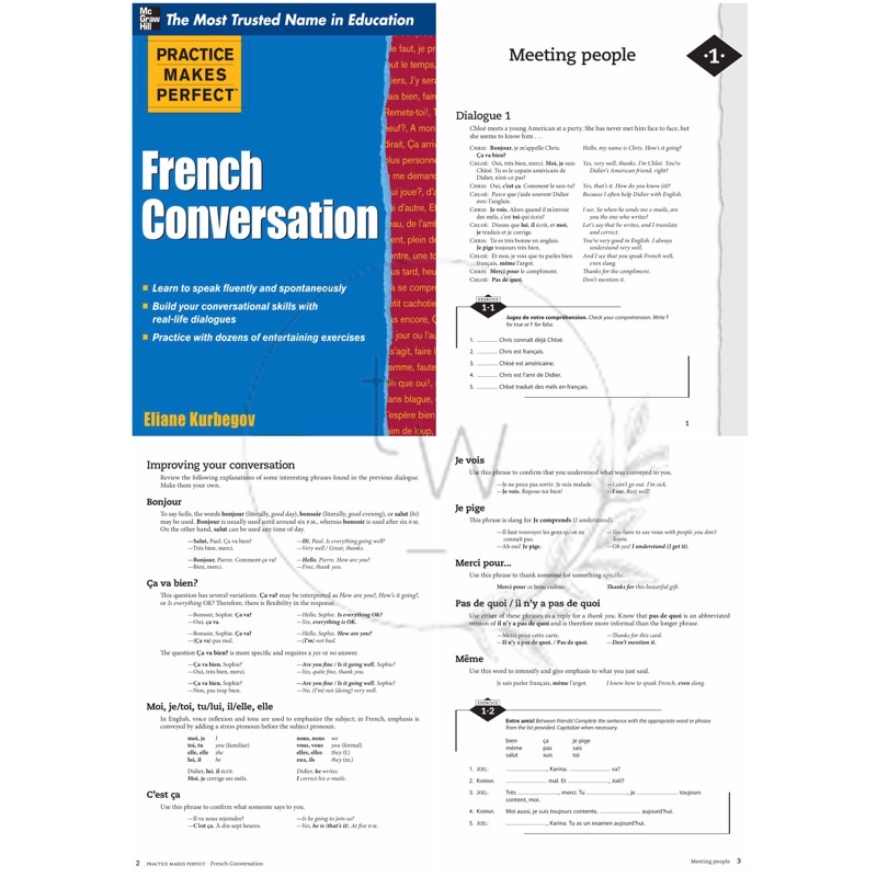 Complete French All in One / Basic French / Verb Tenses / Grammar / Vocabulary / Conversation / Sentence Builder - Practice Makes Perfect | Buku Bahasa Prancis Percakapan-6