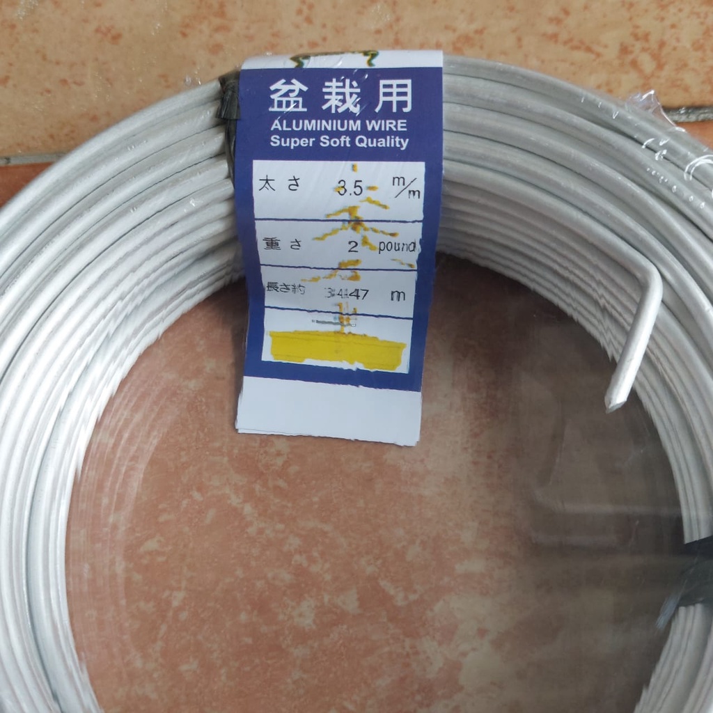 Kawat Bonsai Aesthetic Alumunium Wire Ready 6 Ukuran