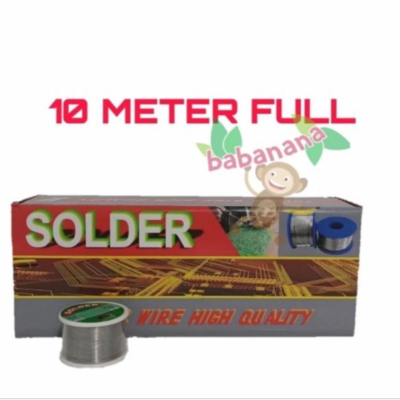 Timah solder 0.8mm 10 meter refill las roll gulungan