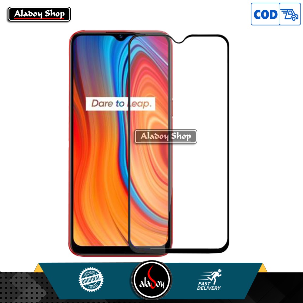 PROMO PAKET Case Realme C3 Ultra Slim Premium Softcase + Tempered Glass Pelindung Layar Hp