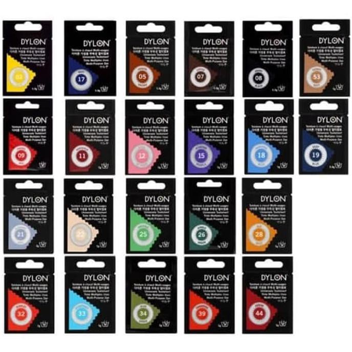 

Dylon Pewarna Baju Kemeja Tekstil Pewarna Pakaian Bungkus Sachet Stok Terbatas