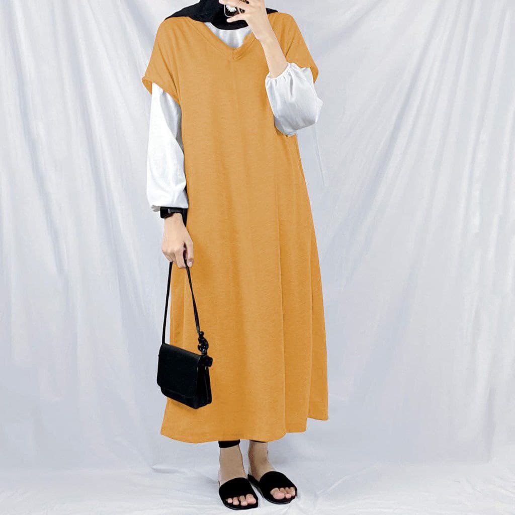 JNY.Co Dress SHAFIRA Jumbo LD-120cm PB-120cm BabyTerry (Tanpa Dalaman)