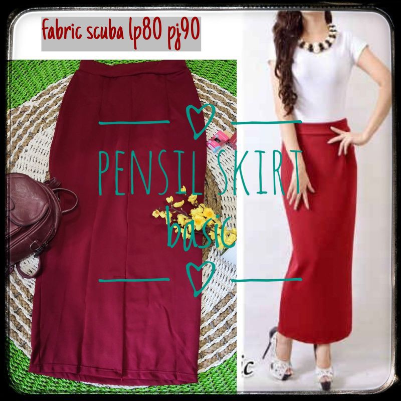 

pensil skirt basic