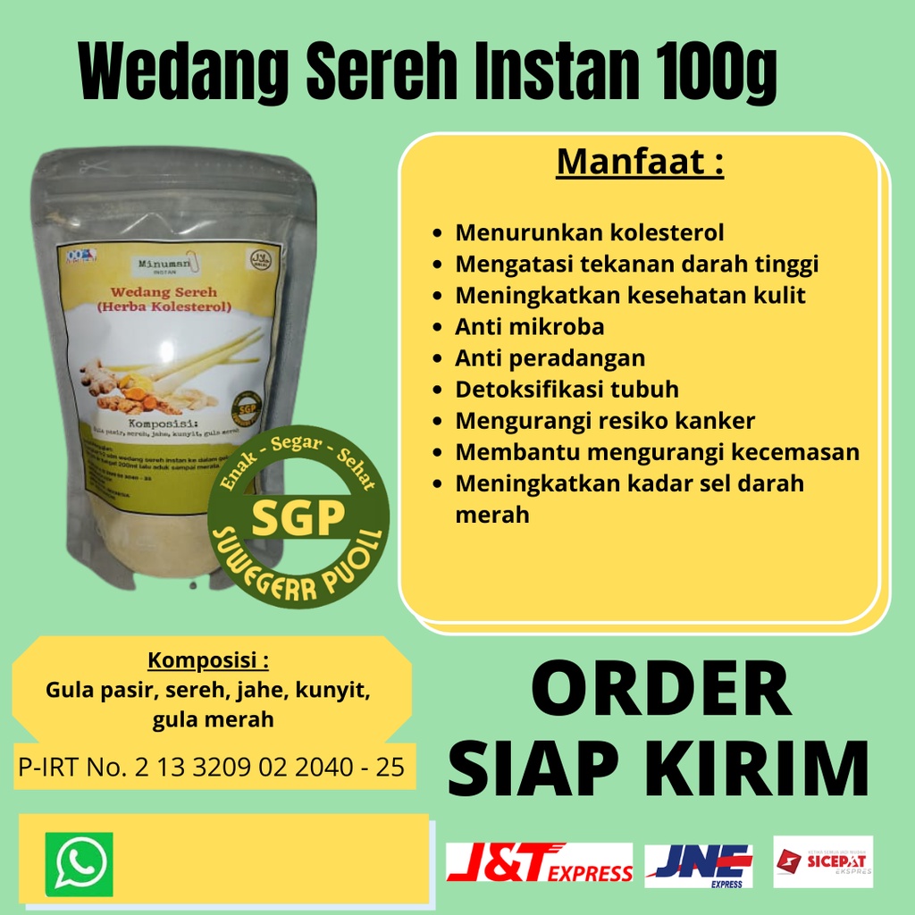 

Wedang Sereh Instan 100g