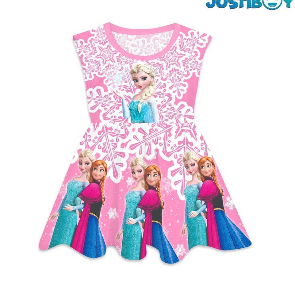 ❆ Daster Anak Frozen Perempuan Umur 1- 9 Tahun Gambar Full Printing [Cecil] ☇