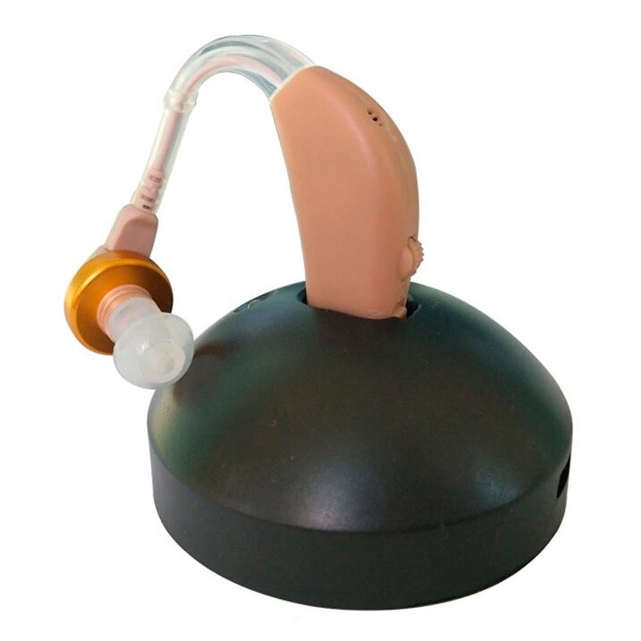 Alat Bantu Dengar Telinga Cas Rechargable Hearing Aid Aids ABD Orang Tua Tuli Budek Tuna Rungu 88F2