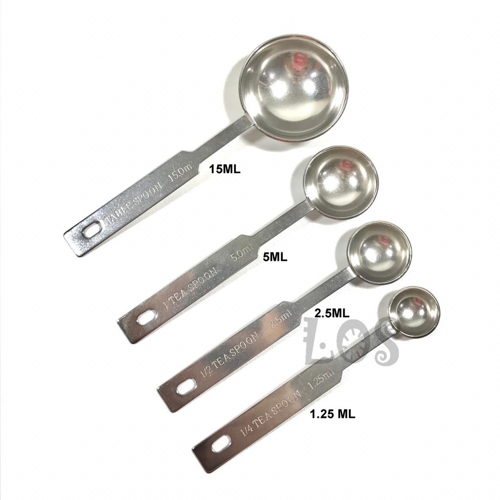 Sendok Takar Stainless Meassuring Spoon Isi 4pc Kecil (00284.00033)