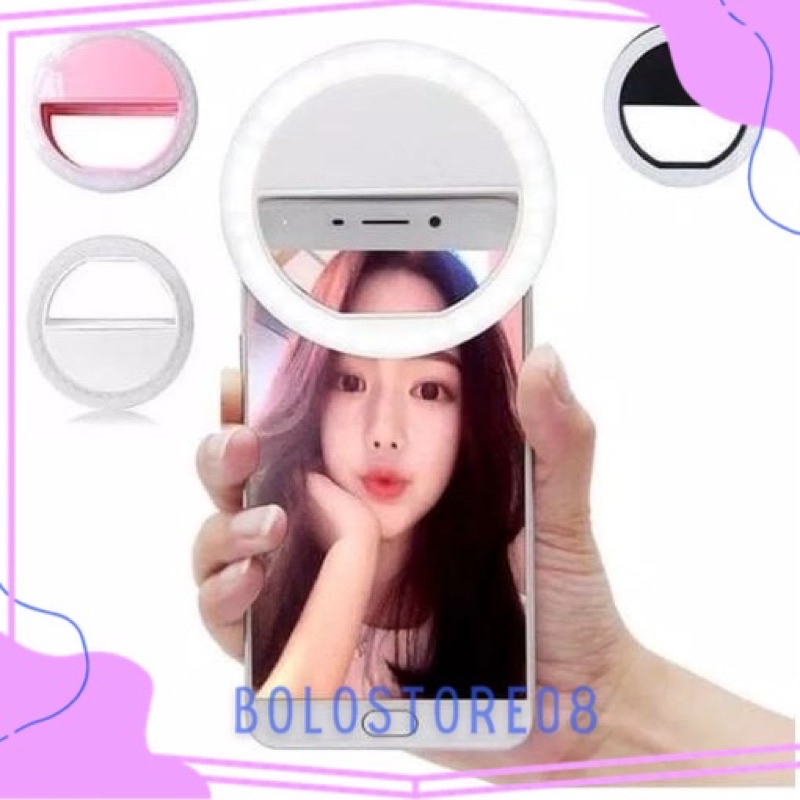 Ringlight Selfie LED / Lampu Ringlight Live / Lampu Ringlight Kamera Hp