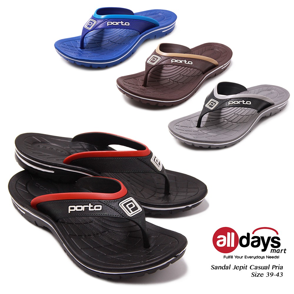 Porto Sandal Jepit Casual Pria 1016M Size 39-44