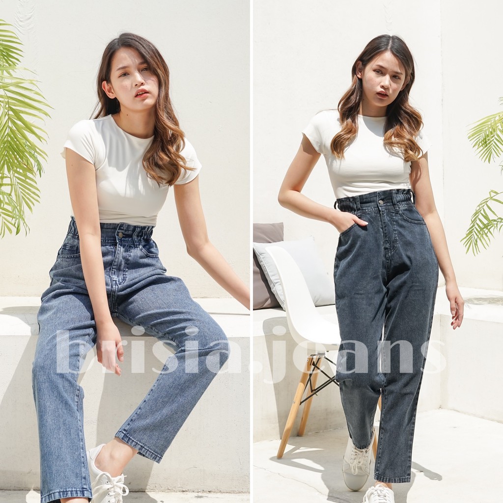 [SIZE 27-38] JI-EUN Boyfriend Jeans - 2 WARNA / Highwaist Jeans