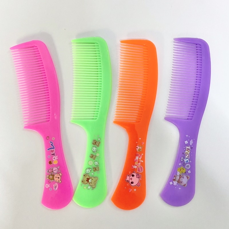 SISIR RAMBUT KECIL KARAKTER / SISIR RAMBUT KARAKTER BESAR / sisir rambut warna / sisir gagang kecil