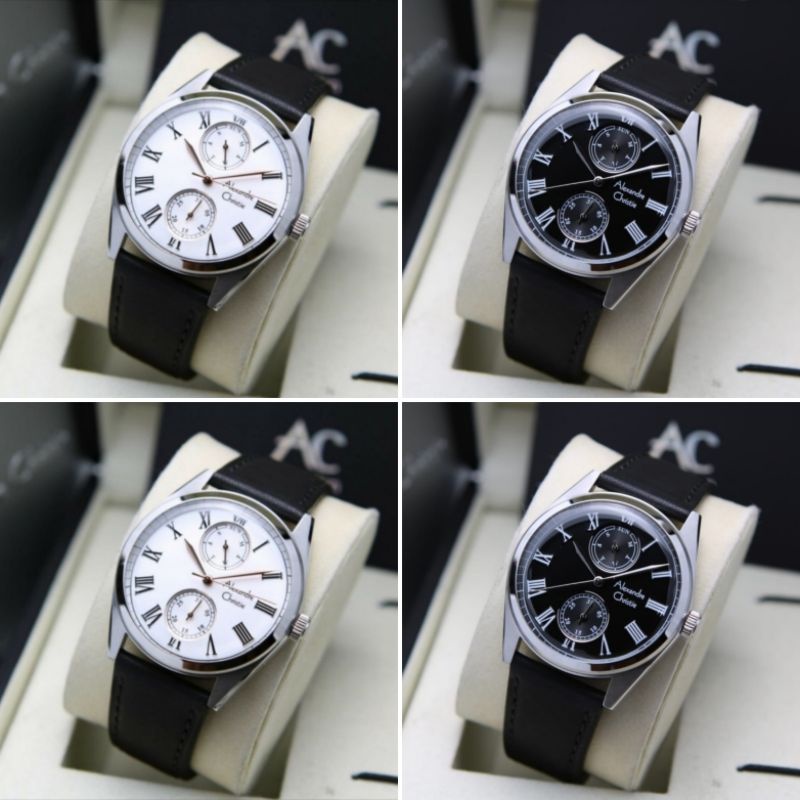 Ac6578 || Jam Tangan Pria Ac 6578 MC Strap Kulit Original