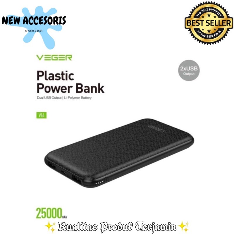 Powerbank veger 25000mah v16