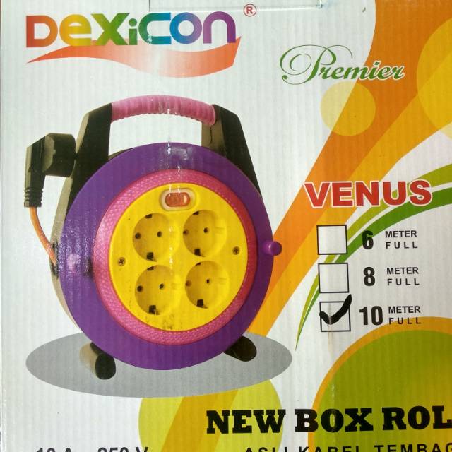 Jual Rol Kabel Dexicon Venus 10 Meter Full Bok Kabel 10 Meter Full Venus Warna Random