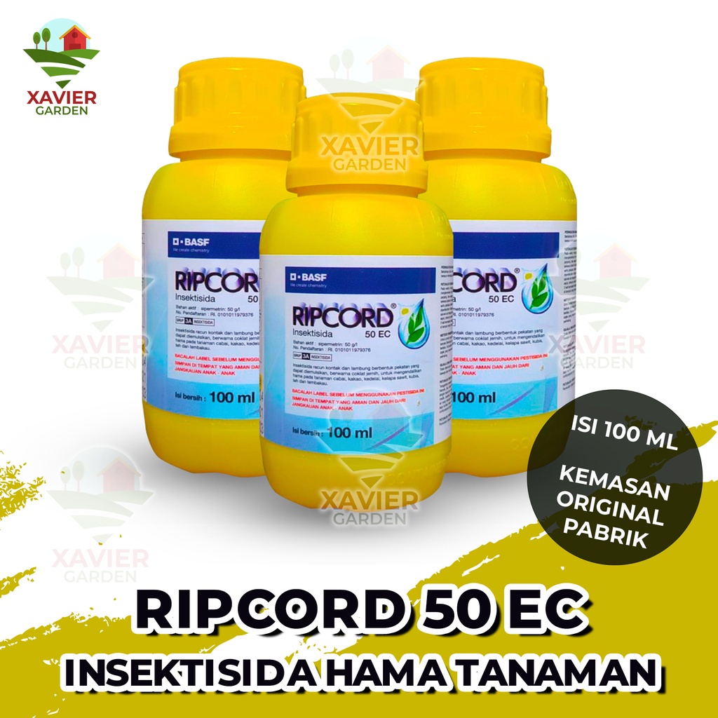 RIPCORD 50EC INSEKTISIDA PEMBASMI HAMA ULAT BELALANG KUTU DAUN 100ML