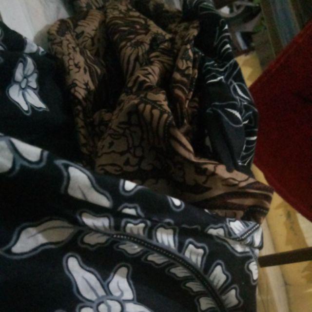 Batik Pria Kenongo Kemeja Tosca Pendek Pekalongan Padi M L Xl Sogan Tulis ::