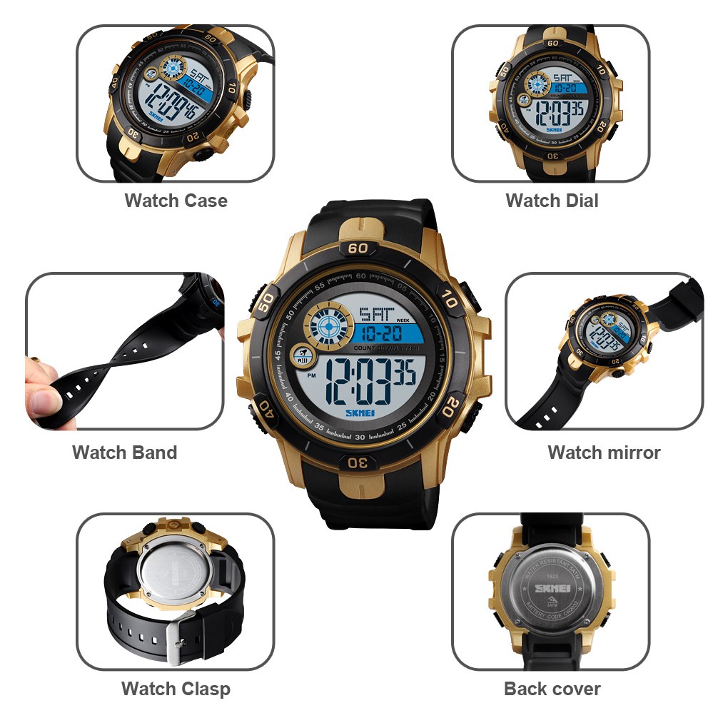 SKMEI 1523 Jam Tangan Pria Digital Anti Air WATCHKITE WKOS