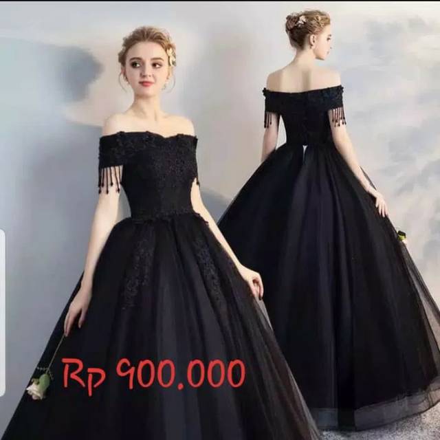 Gaun pengantin hitam