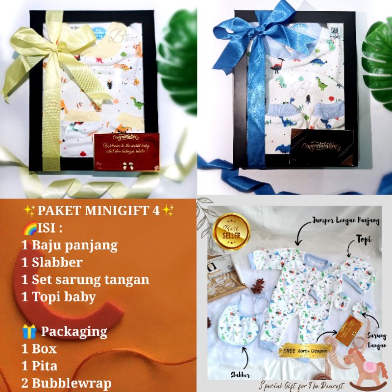 HAMPERS kado BAYI lahiran ulang tahun anak Baby gift box parsel BRANDED bajutasmurahku BTM-MINI GIFT 4
