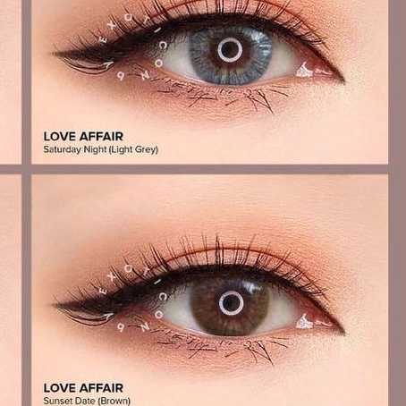Love Affair Khusus Minus Sunset Date Brown Saturnight Gray Exoticon Lensa Kontak Soflen Softlen