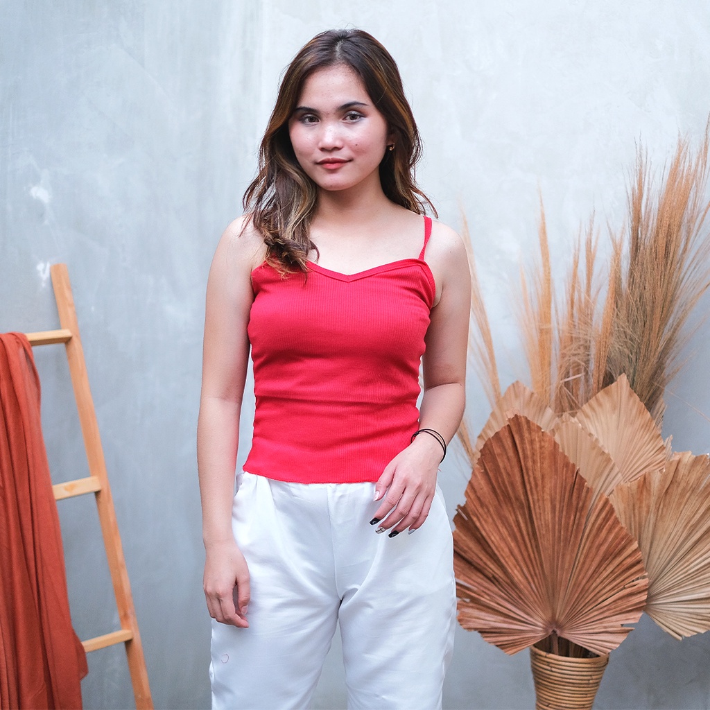 AFI - EC - Tanktop Kamisol RIB-Merah