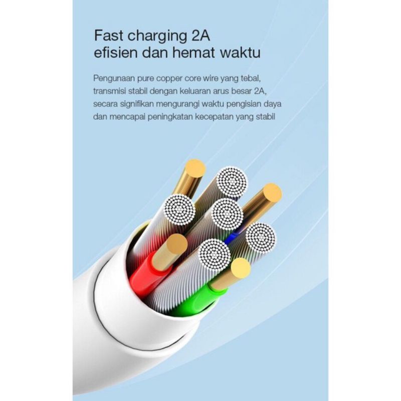 KD Kabel data CABLE ROBOT RBM100S | Micro usb 2A 100cm { PER 1PCS}