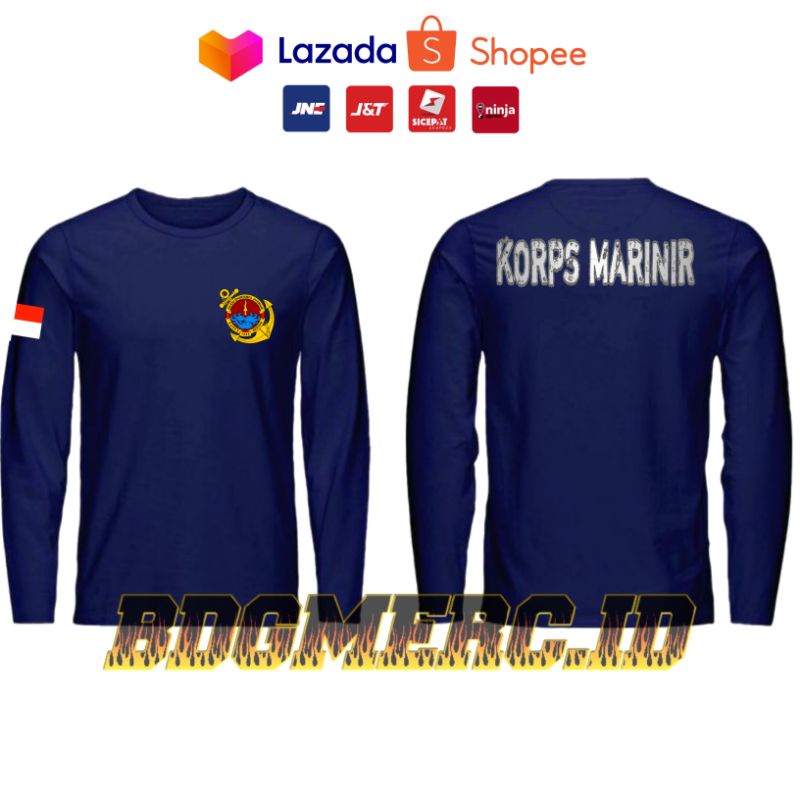 KAOS KORPS MARINIR LENGAN PANJANG