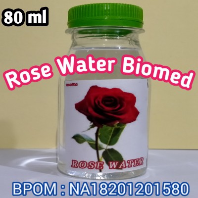 Air Mawar Biomed Pencampur Masker BPOM- Packing Ulang 80ML