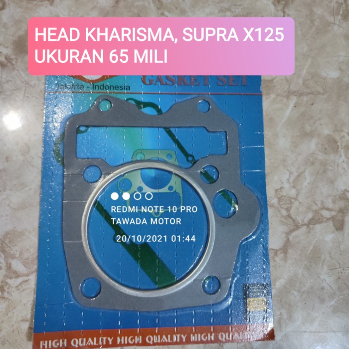 PAKING RACING BLOK HEAD DIAMETER 65 KHARISMA SUPRA X125