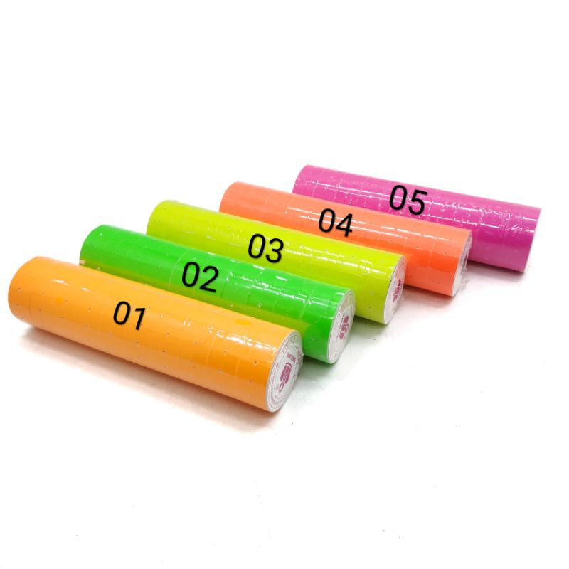 Kertas Label Harga 1 Line Warna  HA130