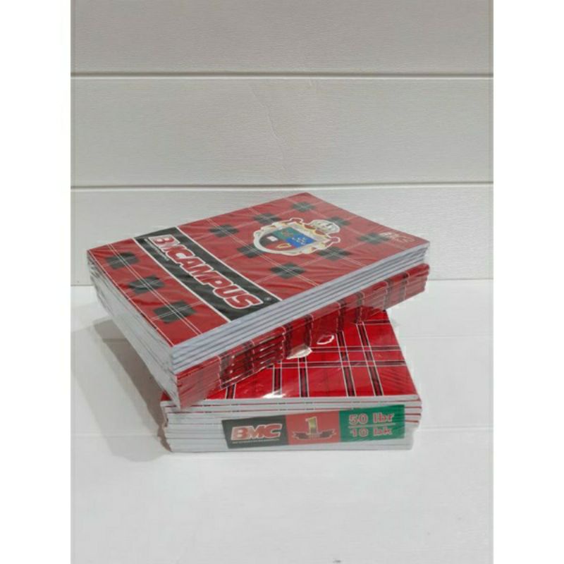 1 PACK BUKU TULIS BMCAMPUS 50 LEMBAR ISI 10 UKURAN FOLIO