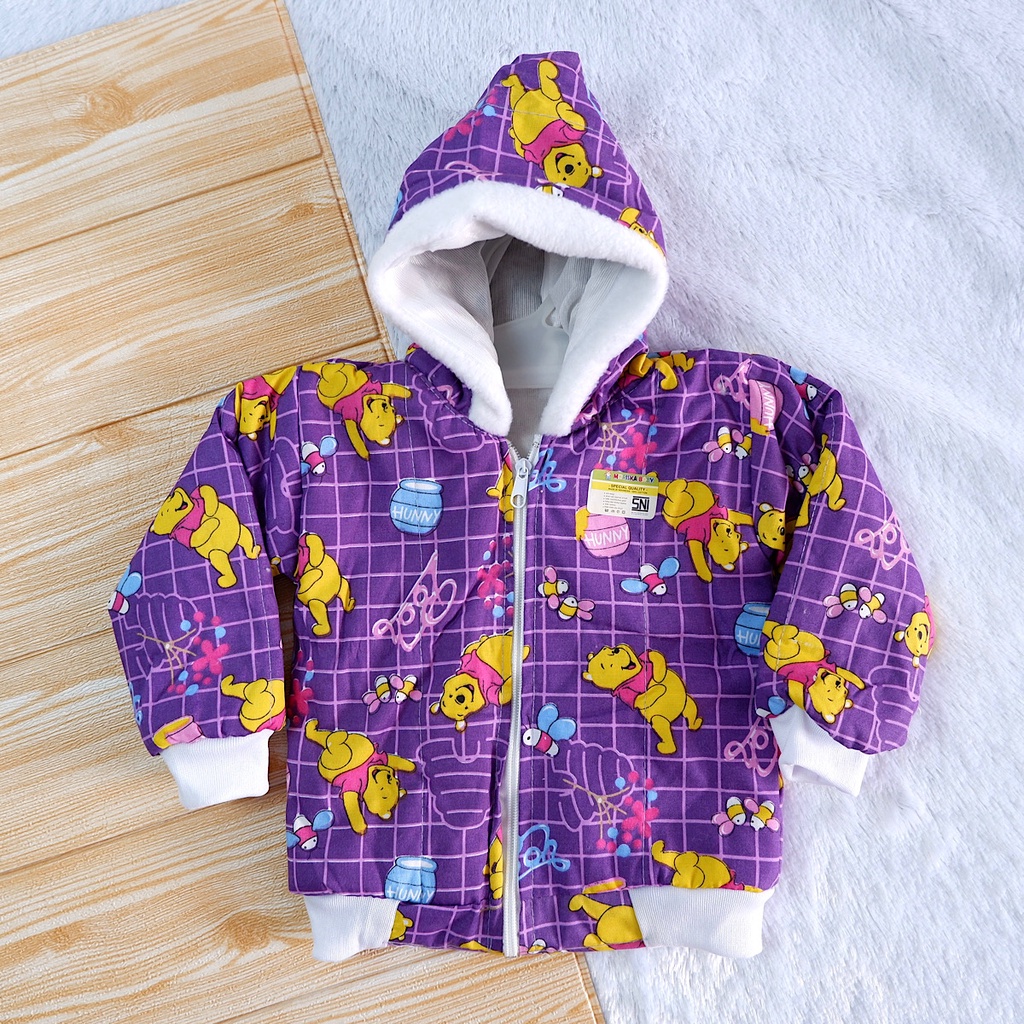 6-18 Bulan Jaket Bayi Perempuan & Laki Laki (Unisex). Sweater Baby Cewek & Cowok Musim Dingin Lucu & Murah-1
