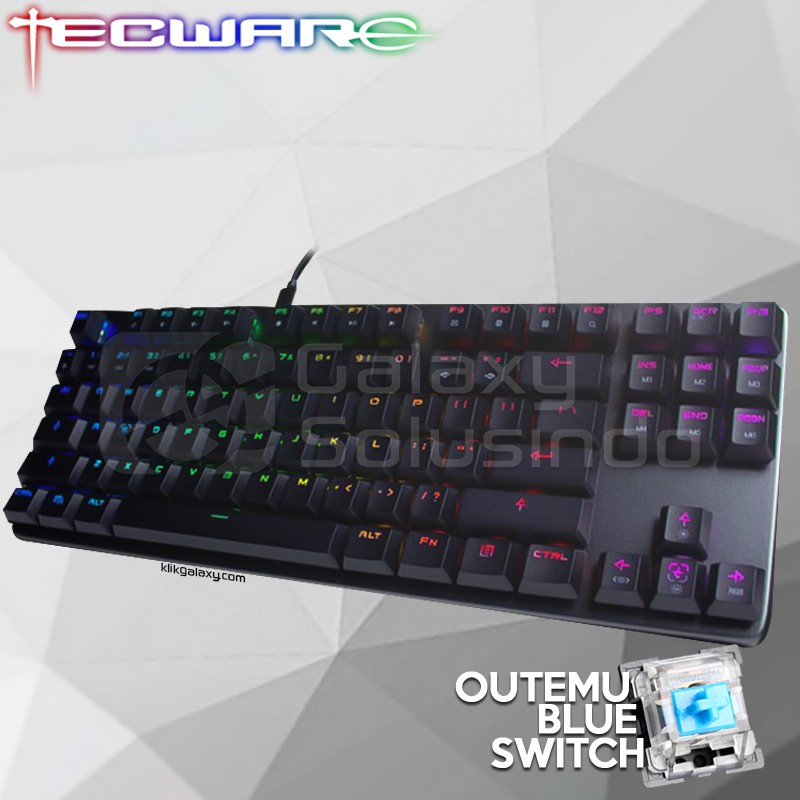 TECWARE PHANTOM L RGB TKL Low Profile Mechanical Keyboard - Outemu Blue Switch