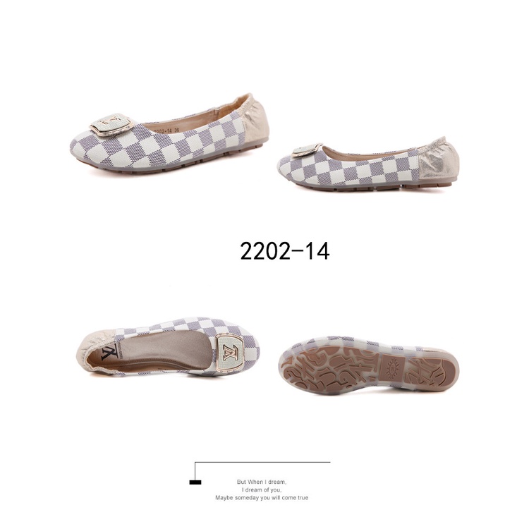 LV Logo Flat Shoes #2202-14