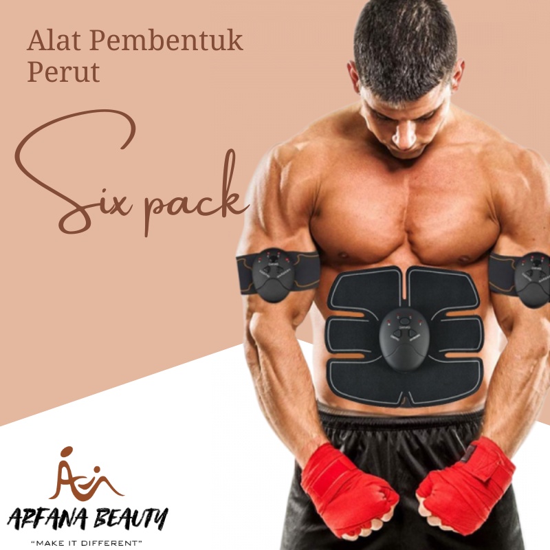 Alat Pembakar Lemak Perut Sixpack Sixpad Bodyfit Training EMS Aksesoris Olaharaga Abs Stimulator