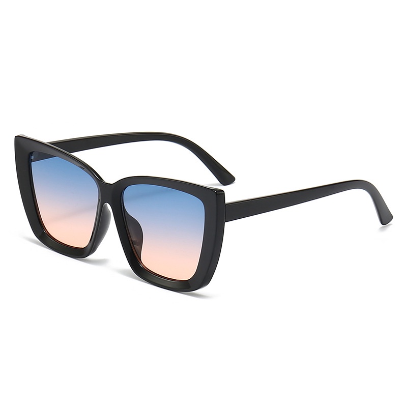 Kacamata Sunglass Desain Cat Eye Gaya Retro Korea Ulzzang Hip Hop