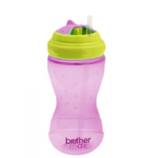 Brothermax twist and go swivel straw bottle PINK