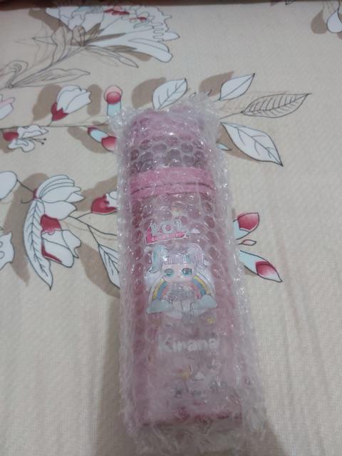 Tauriel Botol Minum Custom Shimer & Shine/ Lol/tsum Tsum/mermaid/sofia/hello Kitty/melody/ice Cream