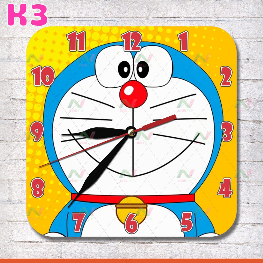 K3 Jam Dinding Doraemon Seri Kartun Unik Untuk Anak Ukuran 25cm Shopee Indonesia