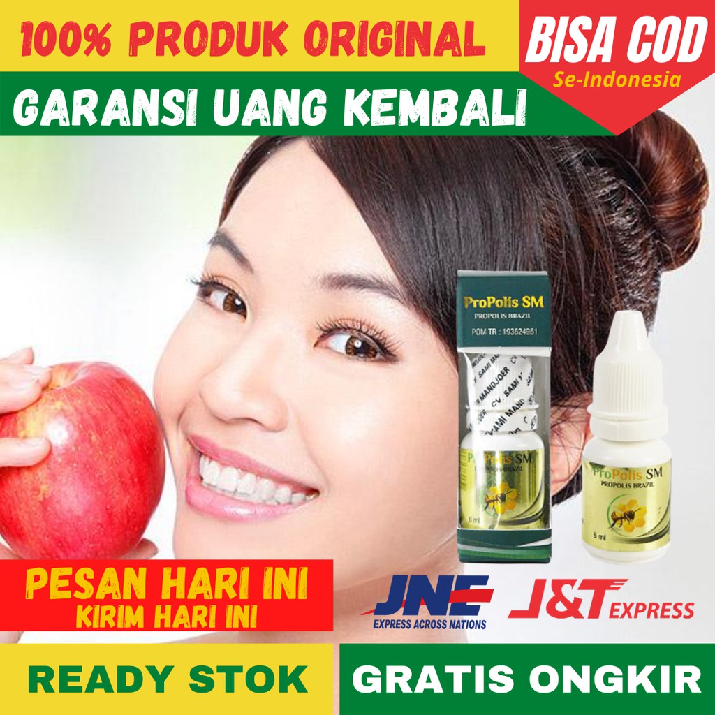 Propolis SM Obat Gigi Kuning, Obat Gigi Berlubang, Bengkak Gusi, Sakit Gigi