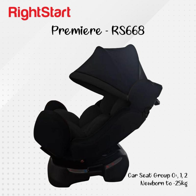 Right start car seat chancellor RS670 dan gogo premiere RS668 tempat duduk kursi bayi dimobil