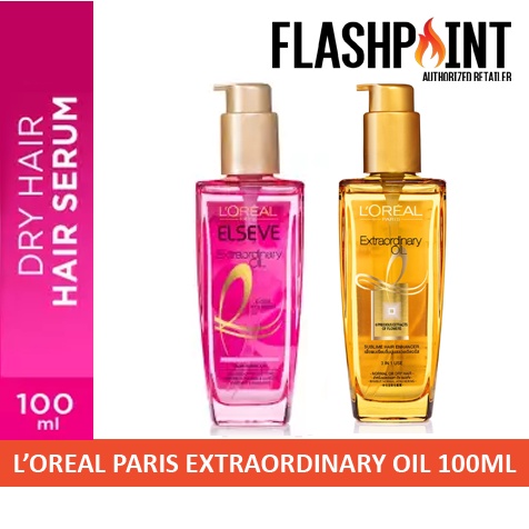 (BISA COD) LOREAL PARIS EXTRAORDINARY OIL 100 ML 100ML GOLD PINK SERUM VITAMIN RAMBUT L'OREAL