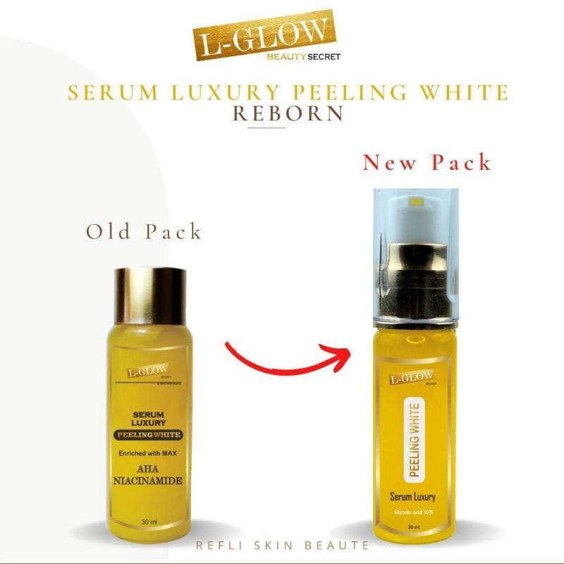 Lglow aha body serum/ aha peeling white / aha body peeling klinik / peeling