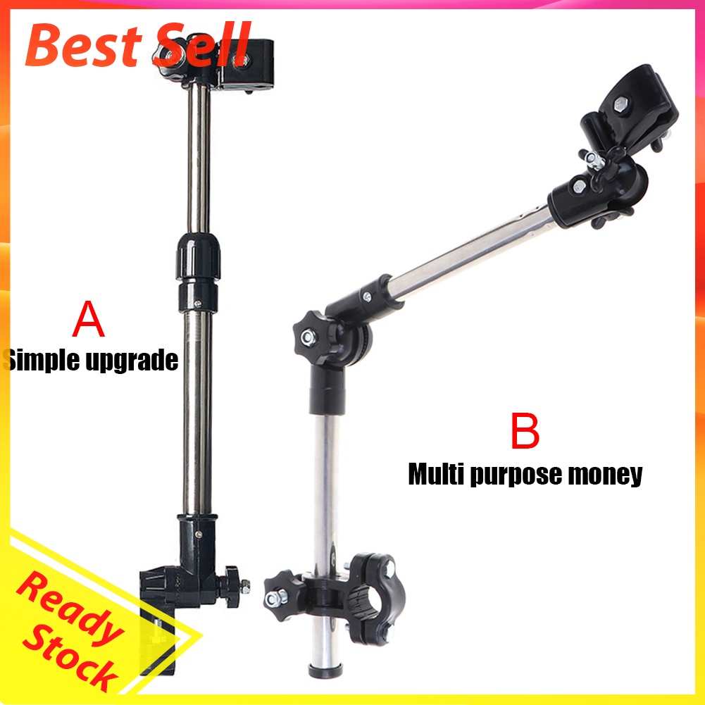 Stainless Steel Stroller Umbrella Stands Rotatable Bicycle Umbrella Holder