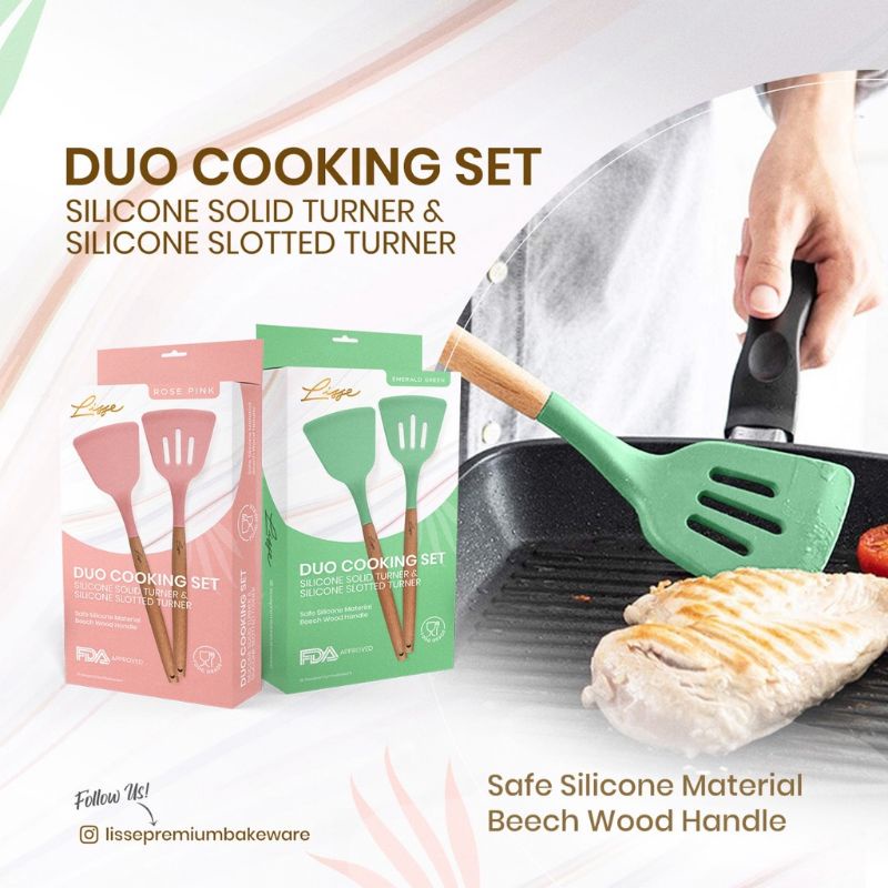 Spatula Duo Cooking Set / Spatula Masak / Sutil Premium / Spatula Premium / Spatula Lisse