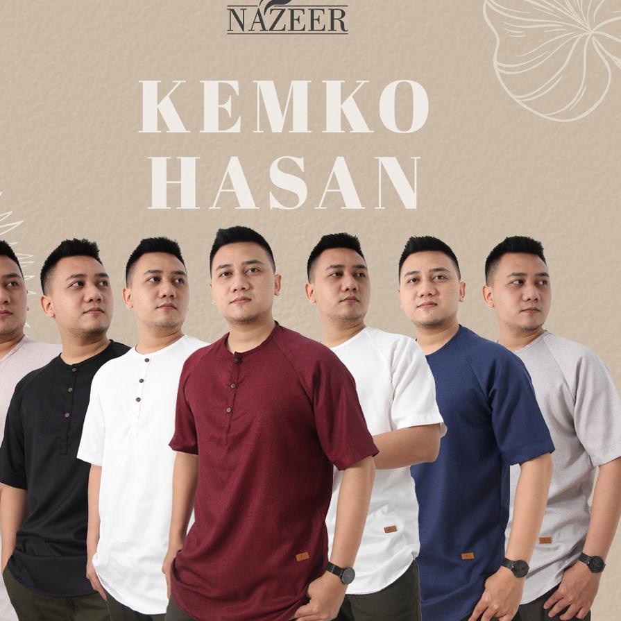☈ ATASAN KURTA KOKO HASAN LENGAN PENDEK DEWASA NAZEER ➵